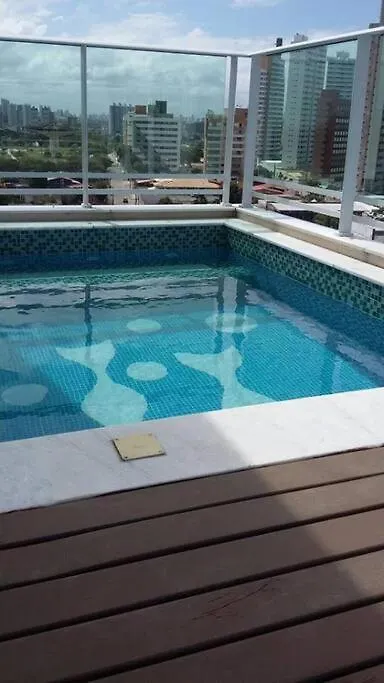 アパート ナタールCobertura De Cinema Com Piscina Privativa Iアパートメント